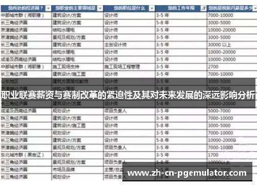 职业联赛薪资与赛制改革的紧迫性及其对未来发展的深远影响分析
