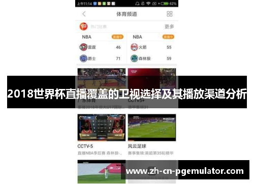 2018世界杯直播覆盖的卫视选择及其播放渠道分析