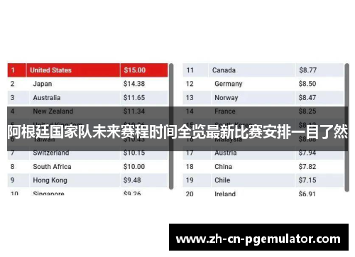 阿根廷国家队未来赛程时间全览最新比赛安排一目了然